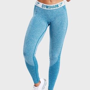 Gymshark Flex Leggings Deep Teal/Ice Blue